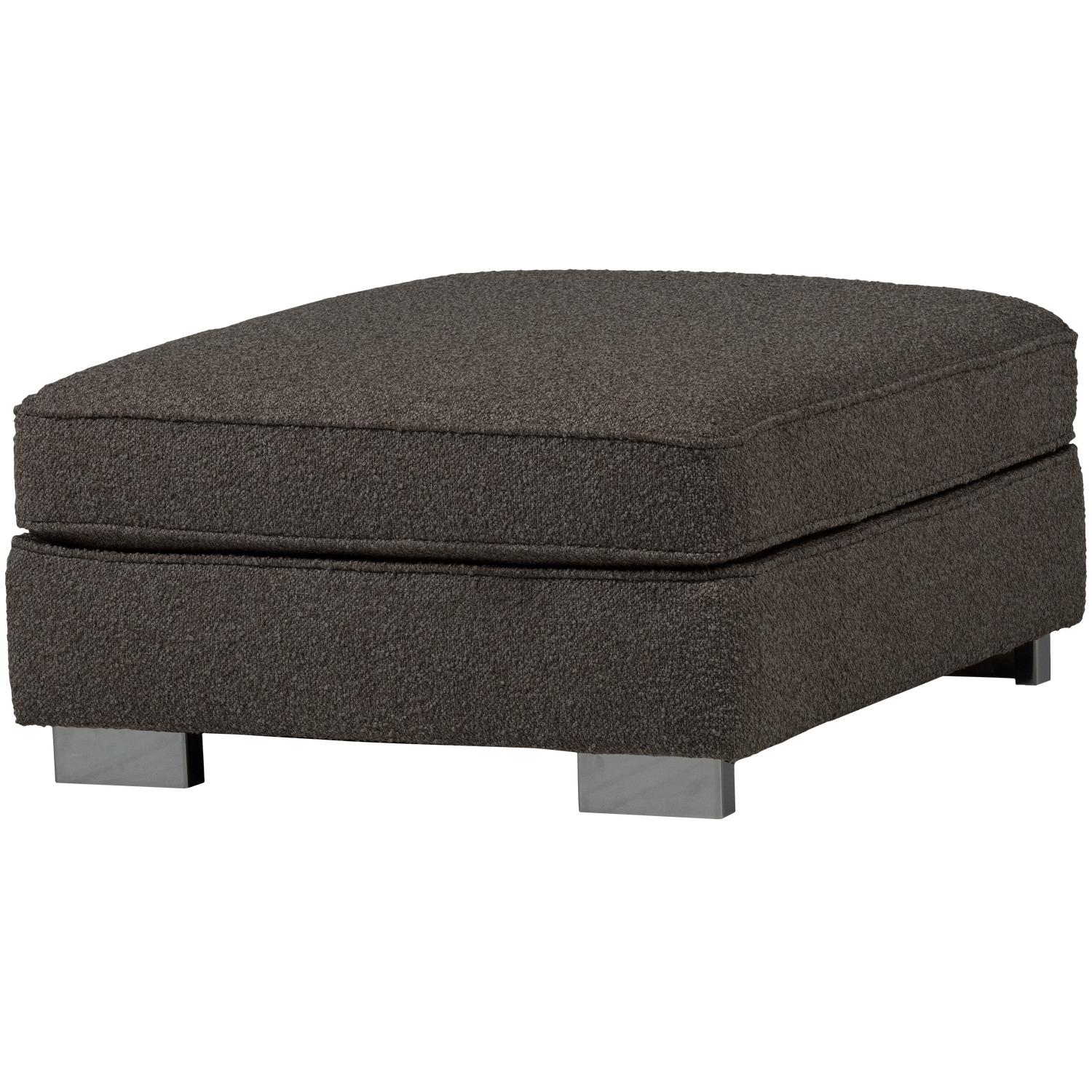Puf LAZY antracytowy bouclé – Woood