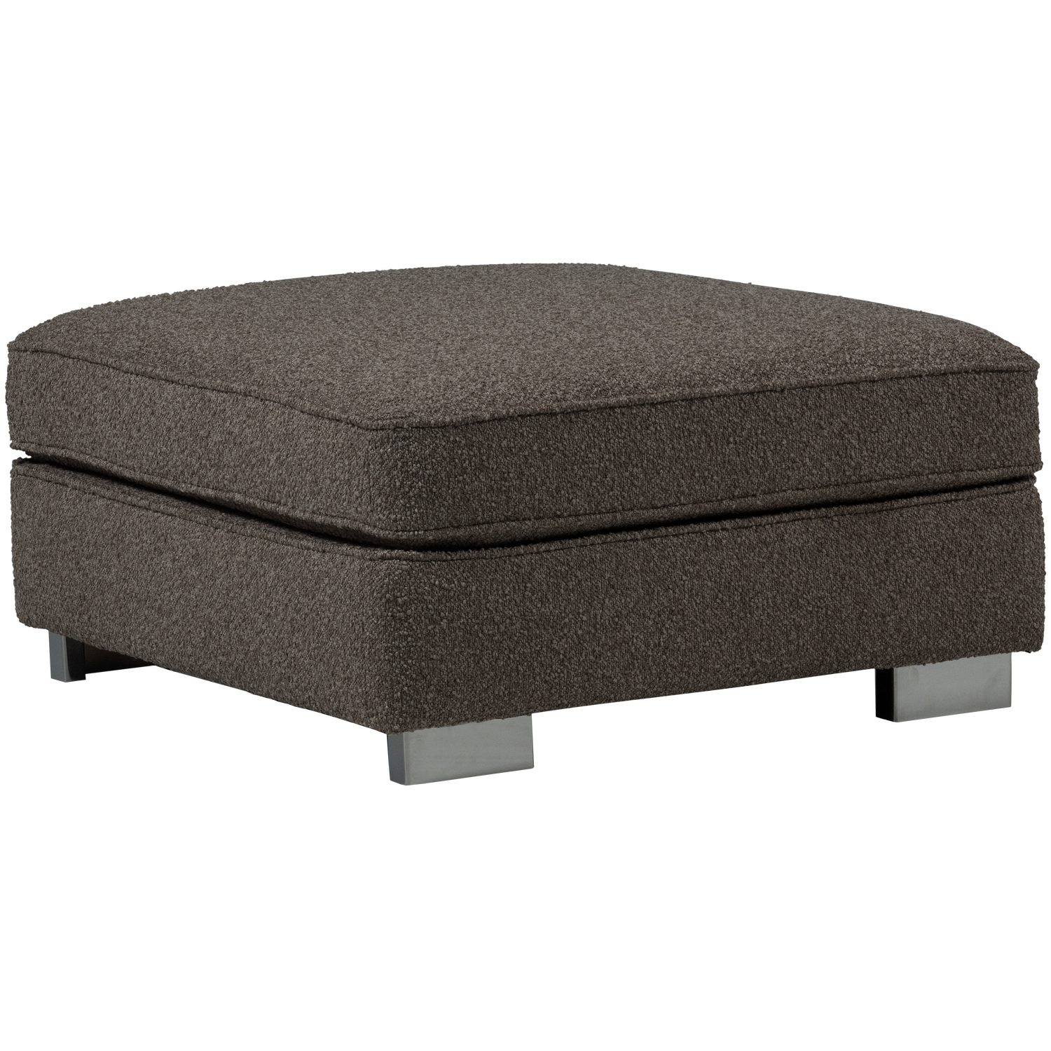 Puf LAZY antracytowy bouclé – Woood