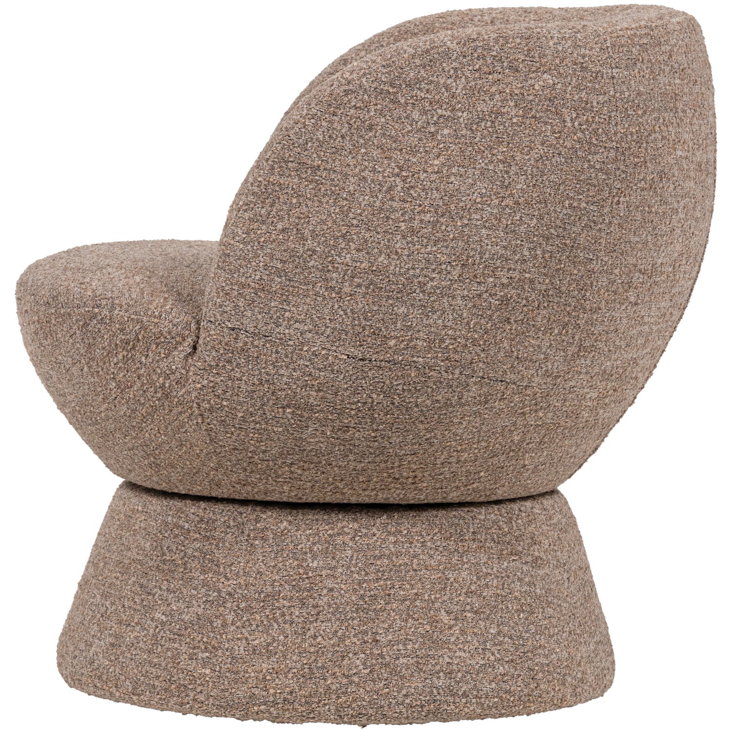 SHUFFLE Brown Mélange Swivel Armchair
