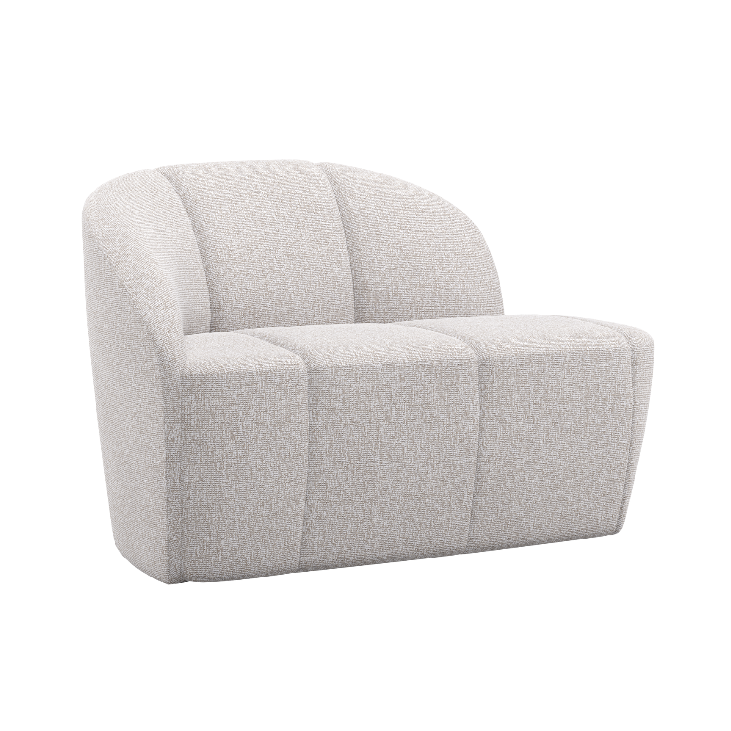 Sofa lewostronna 2-zits MOJO ecru melange boucle