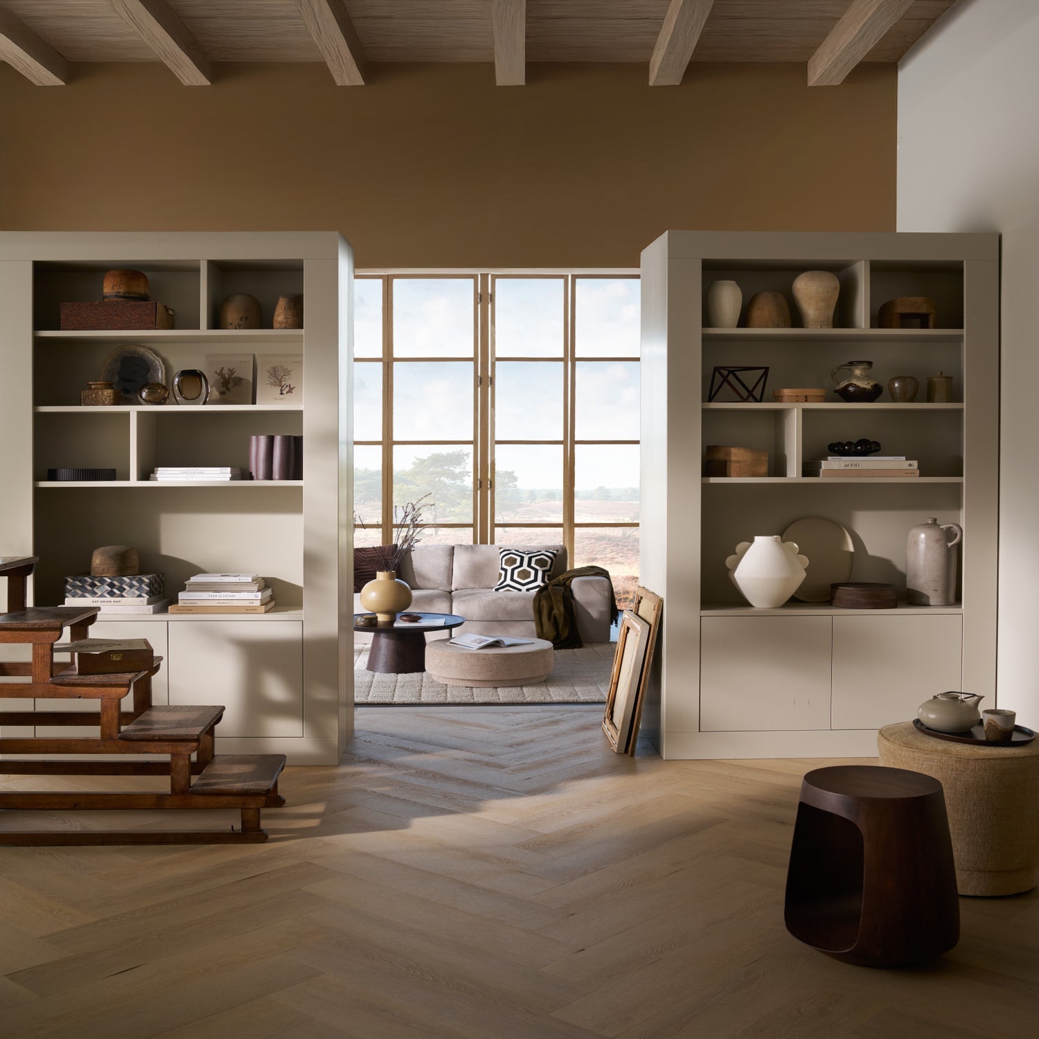 Regał WALLCOVER szarobeżowy – Woood