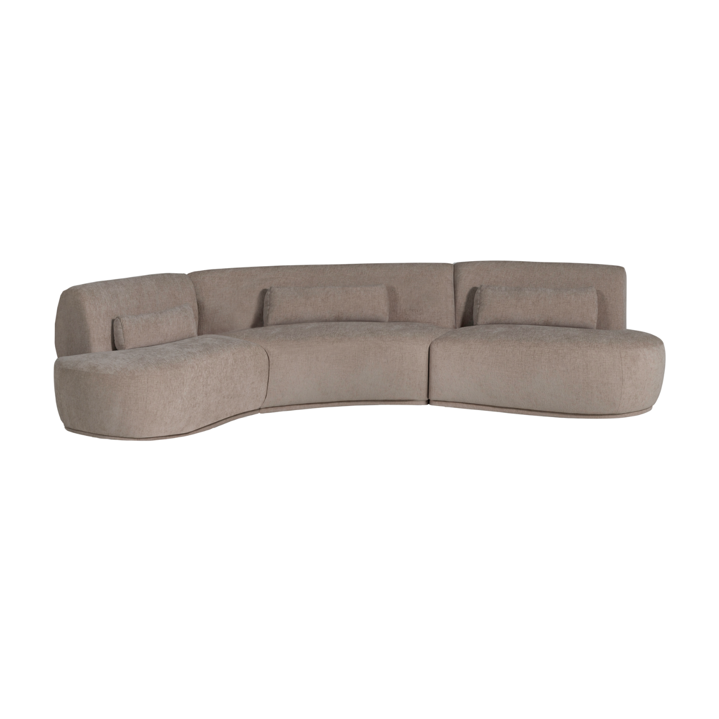 Sofa halfcirkel 6-persoons BATAVIER zandkleurig