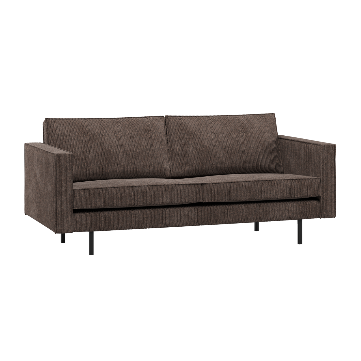 Sofa 2,5-sitzig RODEO braunes Cord
