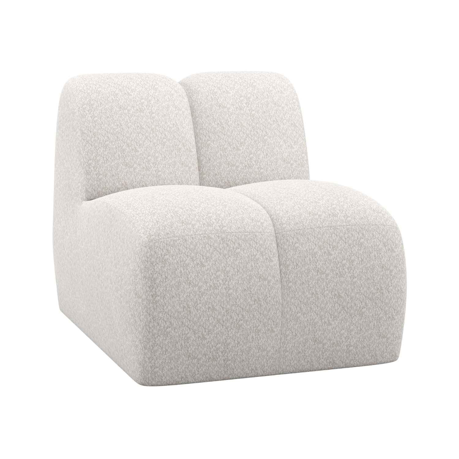 Fauteuil / module MOJO ecru baranek