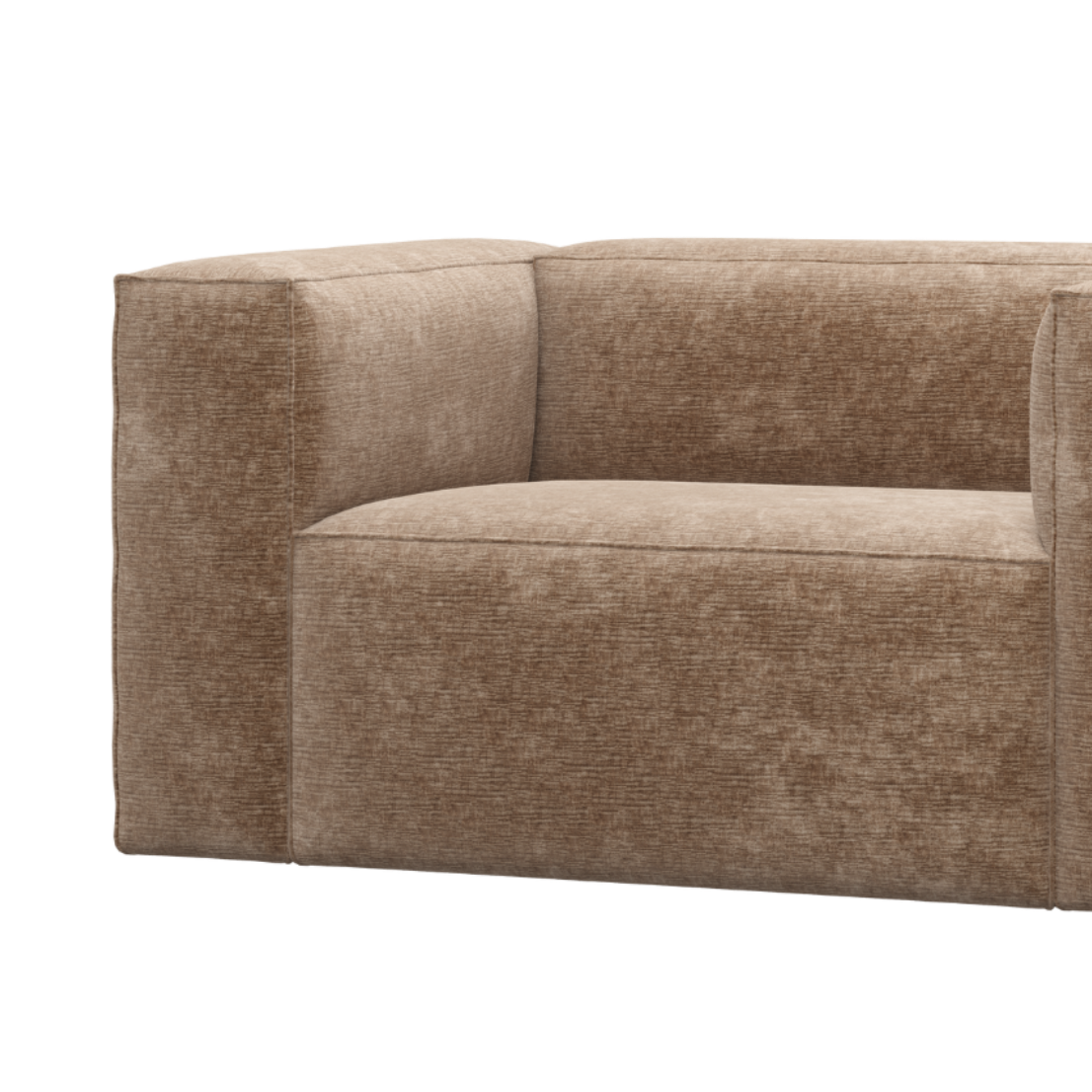 Fauteuil BEAN beige chenille