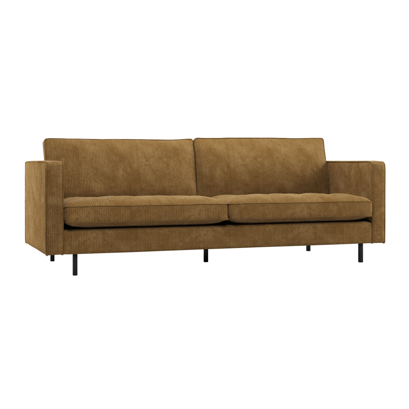 Sofa 2,5-zits RODEO CLASSIC honingkleurige ribstof