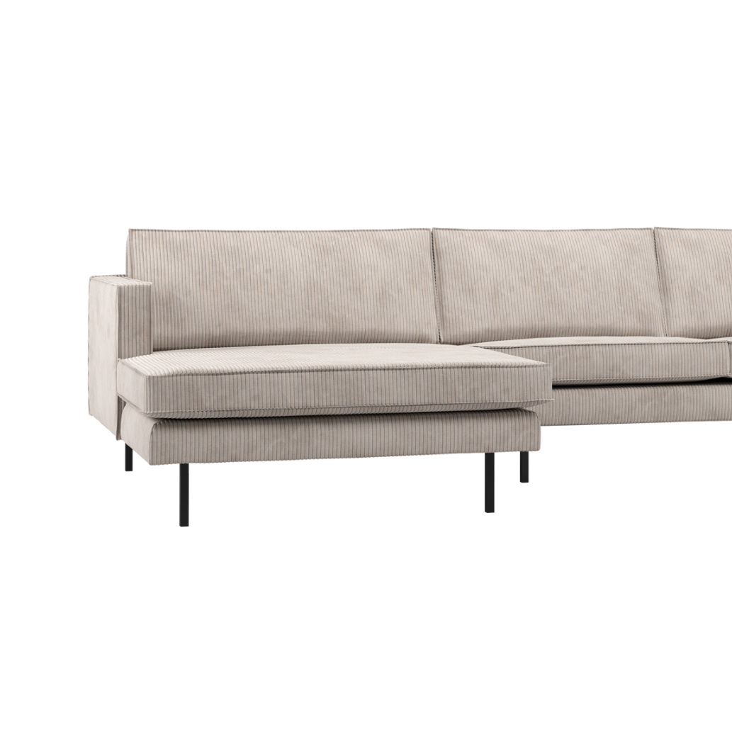 Linksseitige Eckcouch RODEO ecru Cord