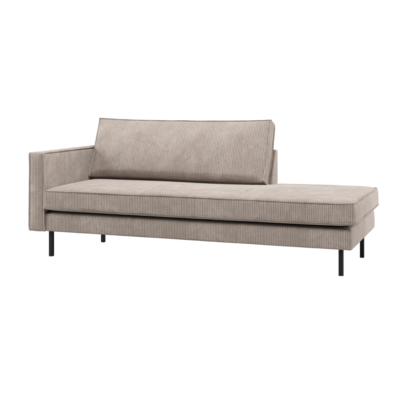 Szezlong links RODEO sandfarbener Cord