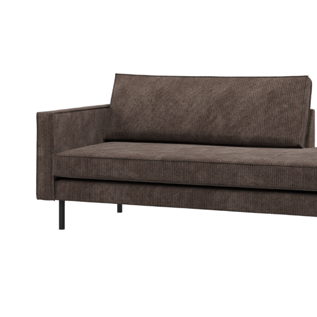 Szezlong links RODEO braunes Cord