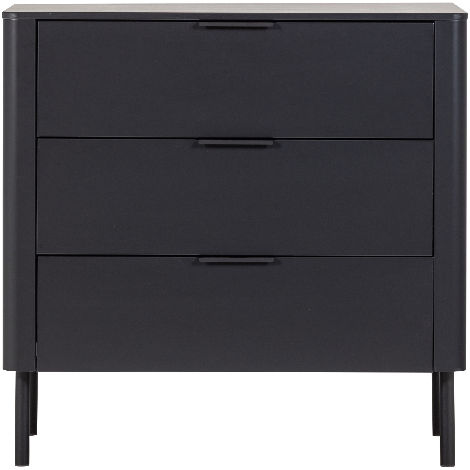 Kast met lades GUNNAR zwart