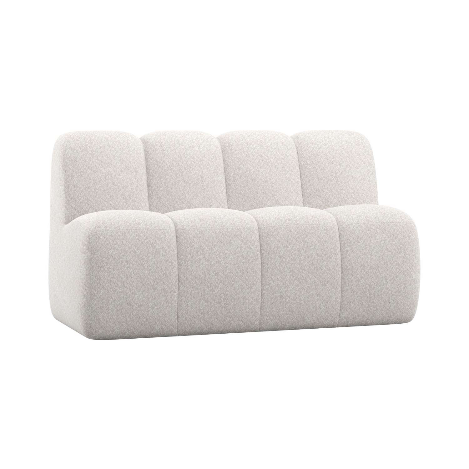 MOJO BENCH Modular Sofa - 3-Seater Ecru Lambswool Element