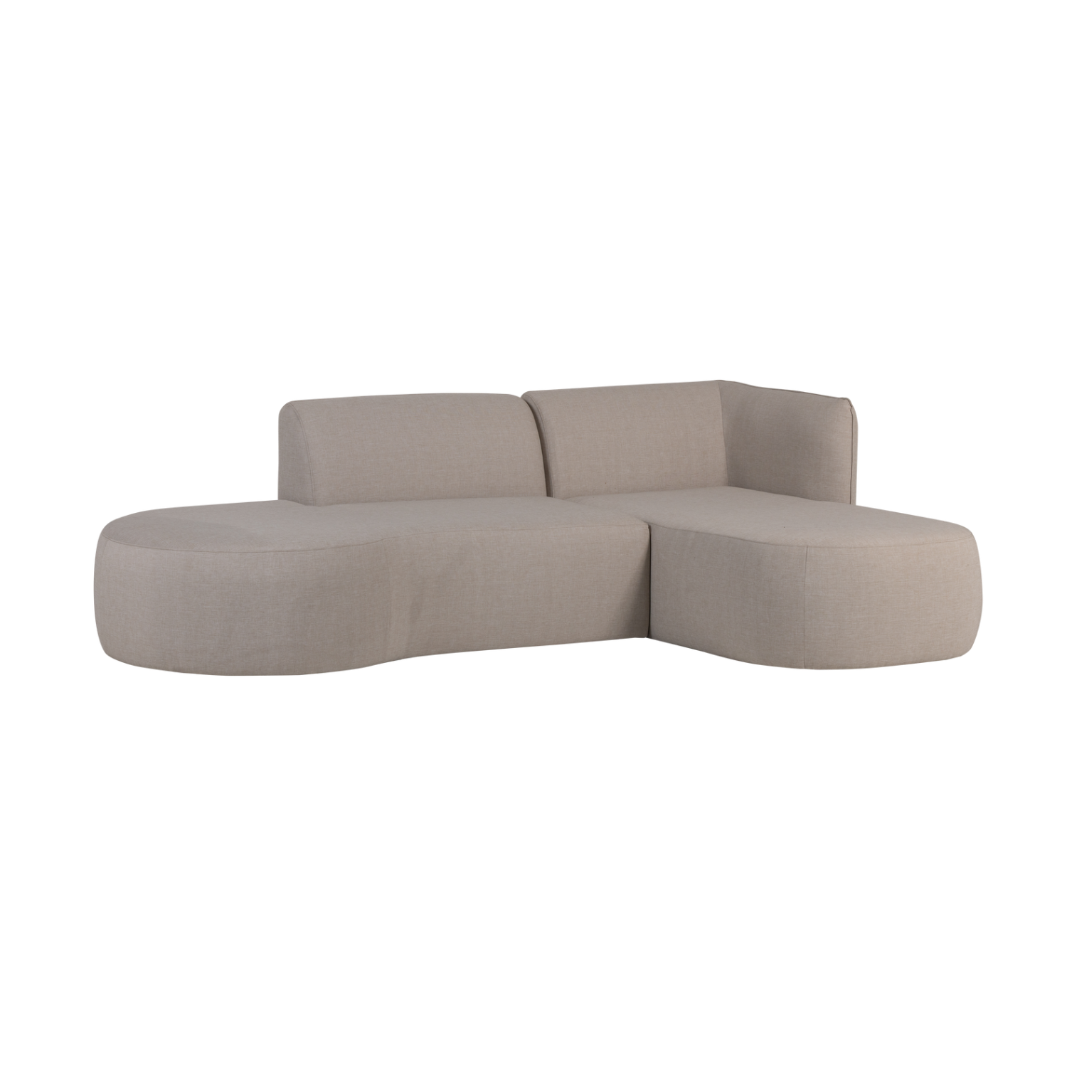 Right-facing garden corner sofa CHIOS beige