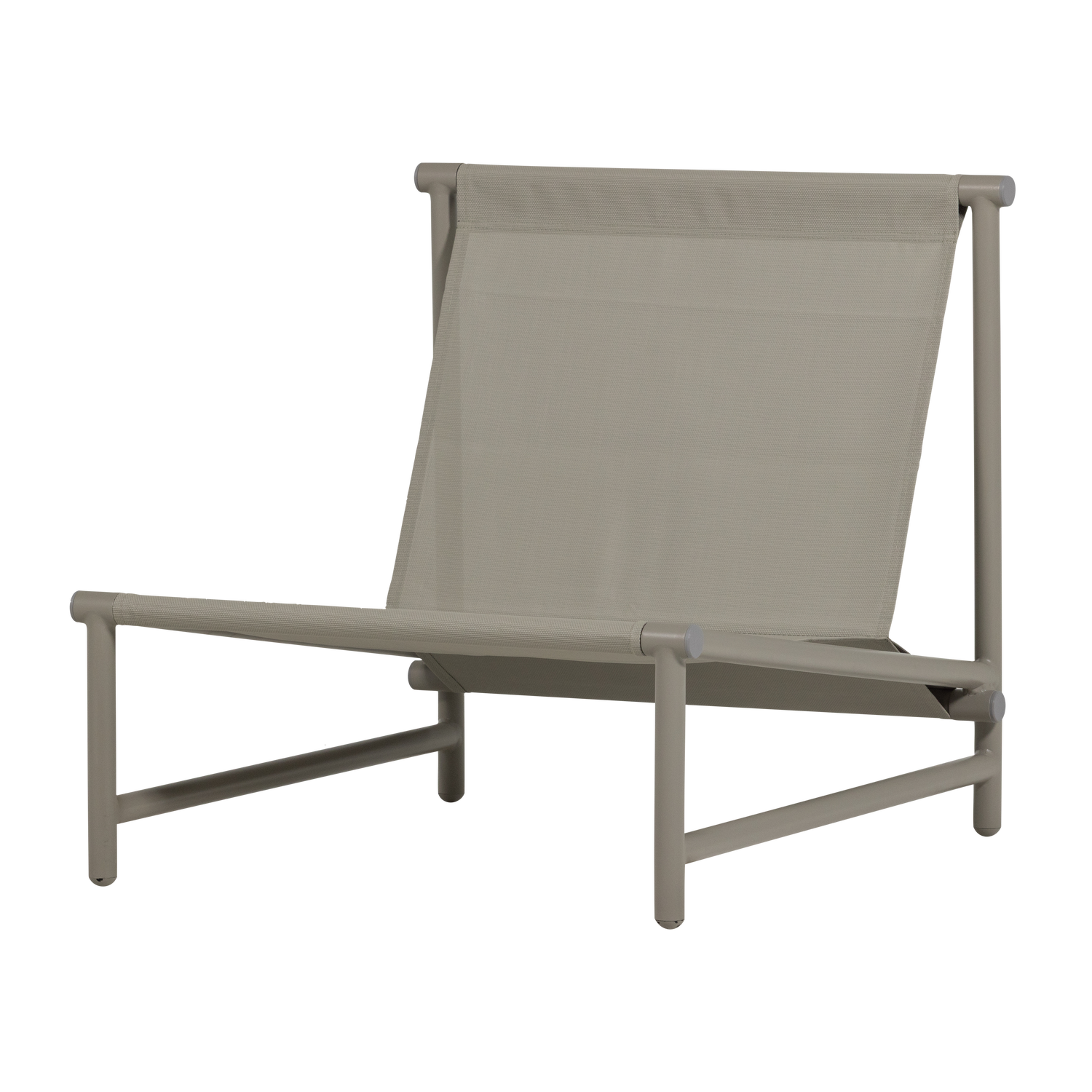 ELVO White Garden Armchair with Sand Cushion