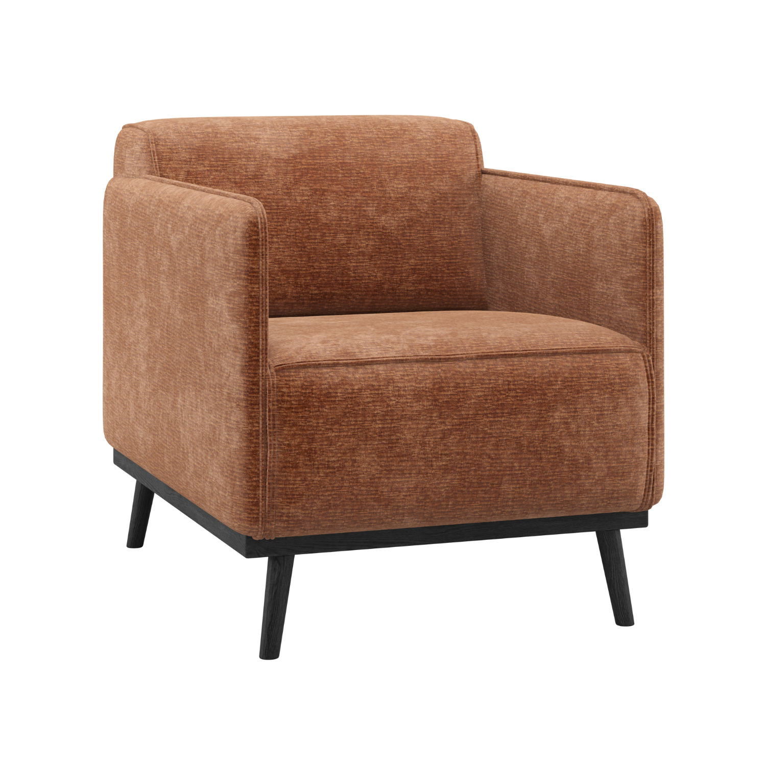 STATEMENT Armchair in Brick Chenille