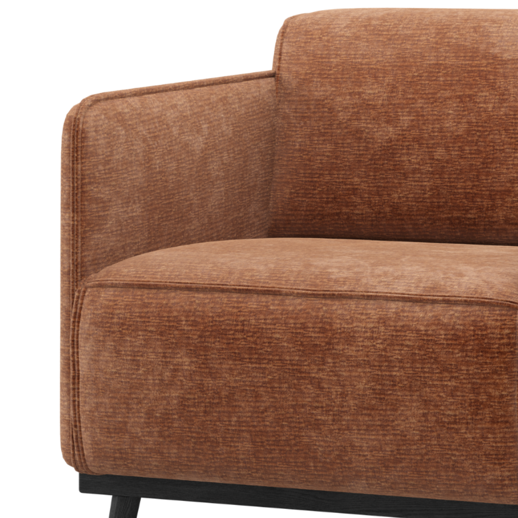 STATEMENT Armchair in Brick Chenille