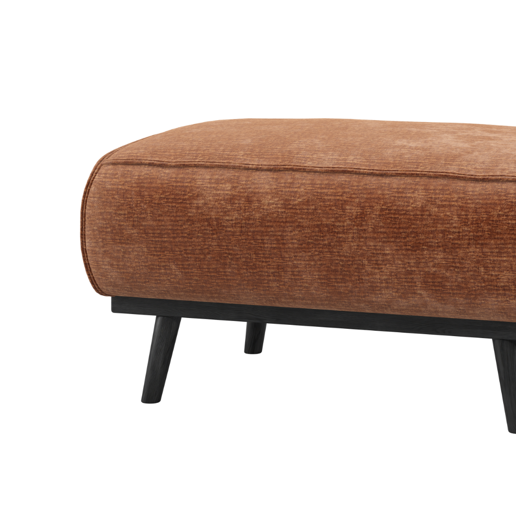 Hocker STATEMENT ziegelrot Chenille