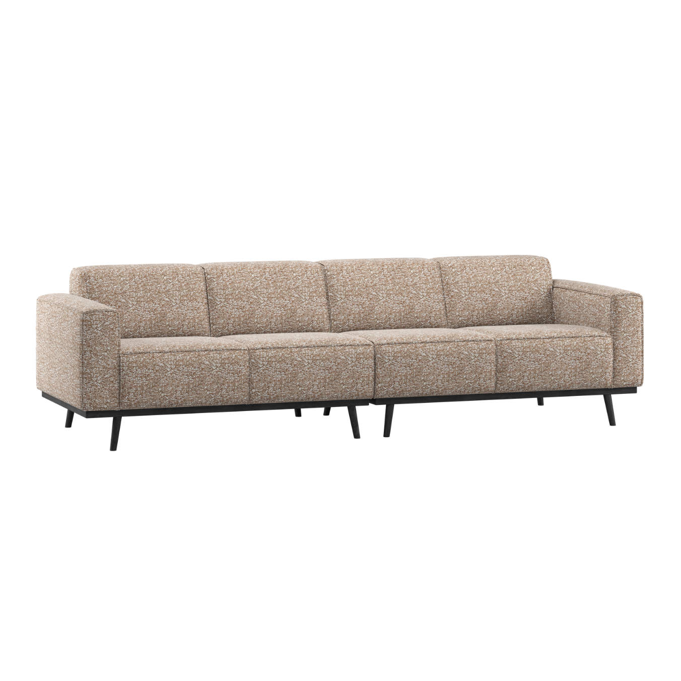 Sofa 4-sitzig STATEMENT hellbraun meliert