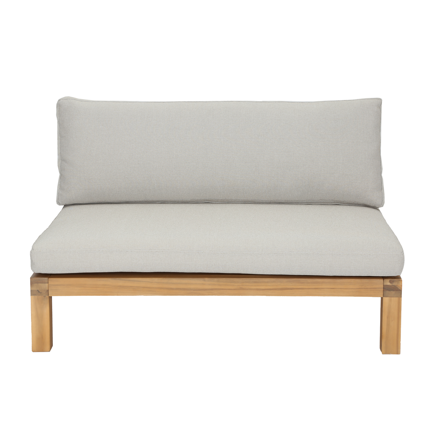 Buitenstoel RELAX beige met acaciahouten basis