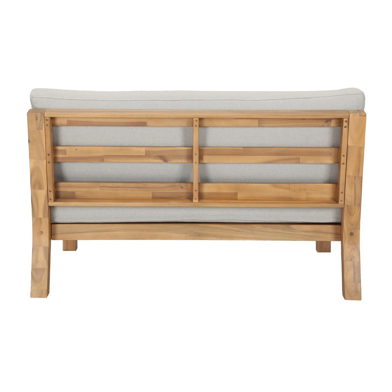 Buitenstoel RELAX beige met acaciahouten basis
