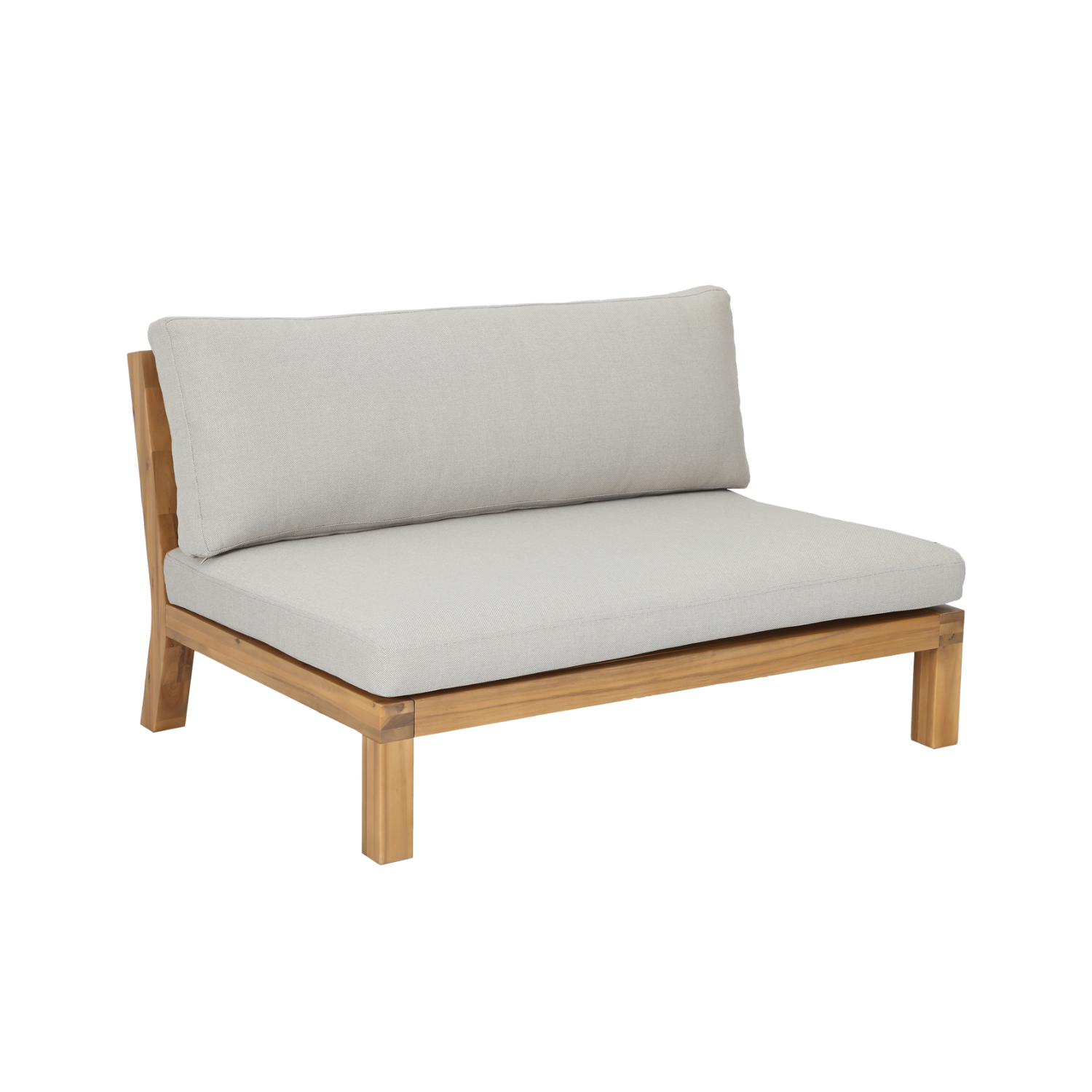 Buitenstoel RELAX beige met acaciahouten basis