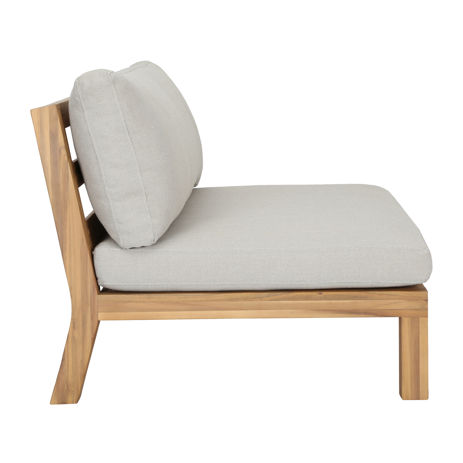 Buitenstoel RELAX beige met acaciahouten basis