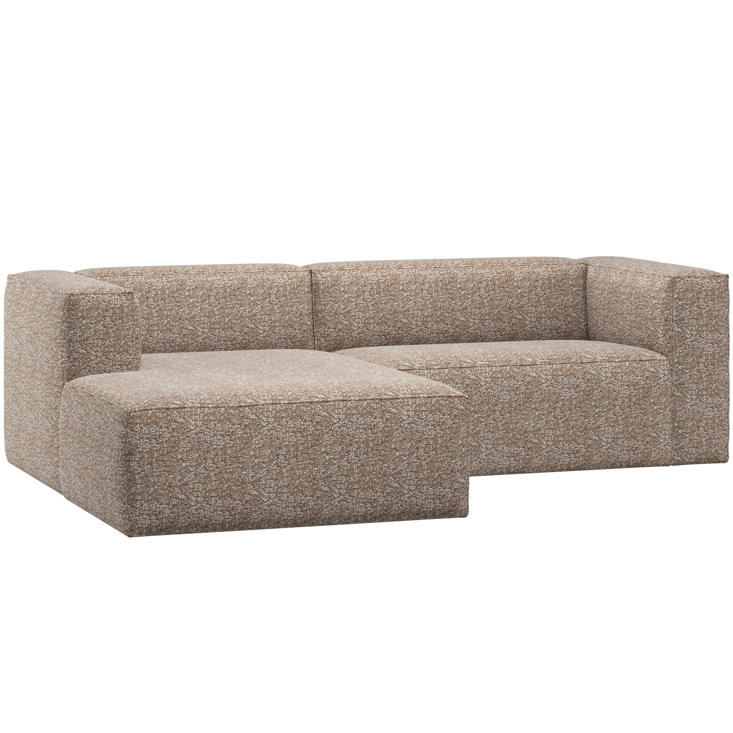 Left-facing BEAN corner sofa in light brown mélange