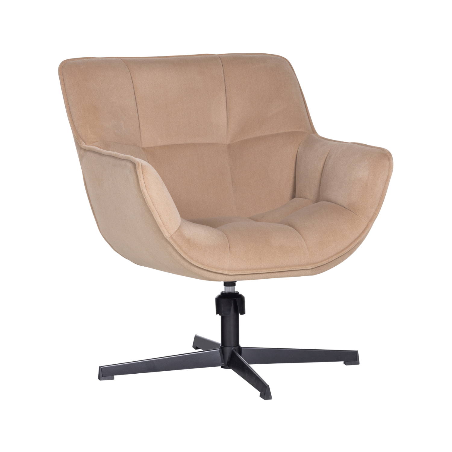Drehstuhl aus Samt WIBO beige
