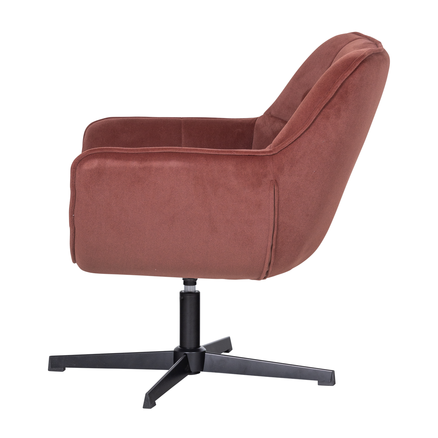 Velvet Swivel Armchair WIBO Dark Red