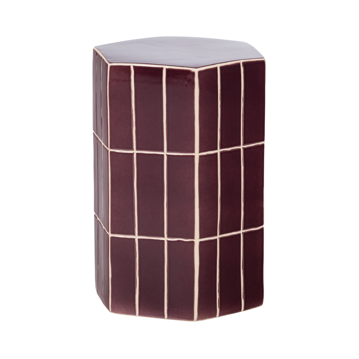 Beistelltisch PLU pflaumenfarben