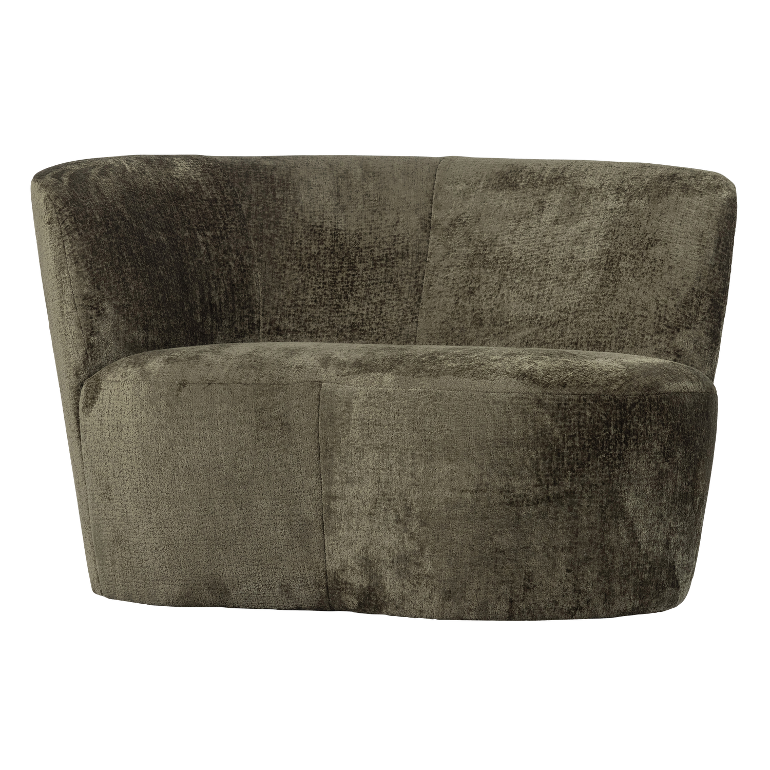 Green Left-Arm Velvet Sofa STONE