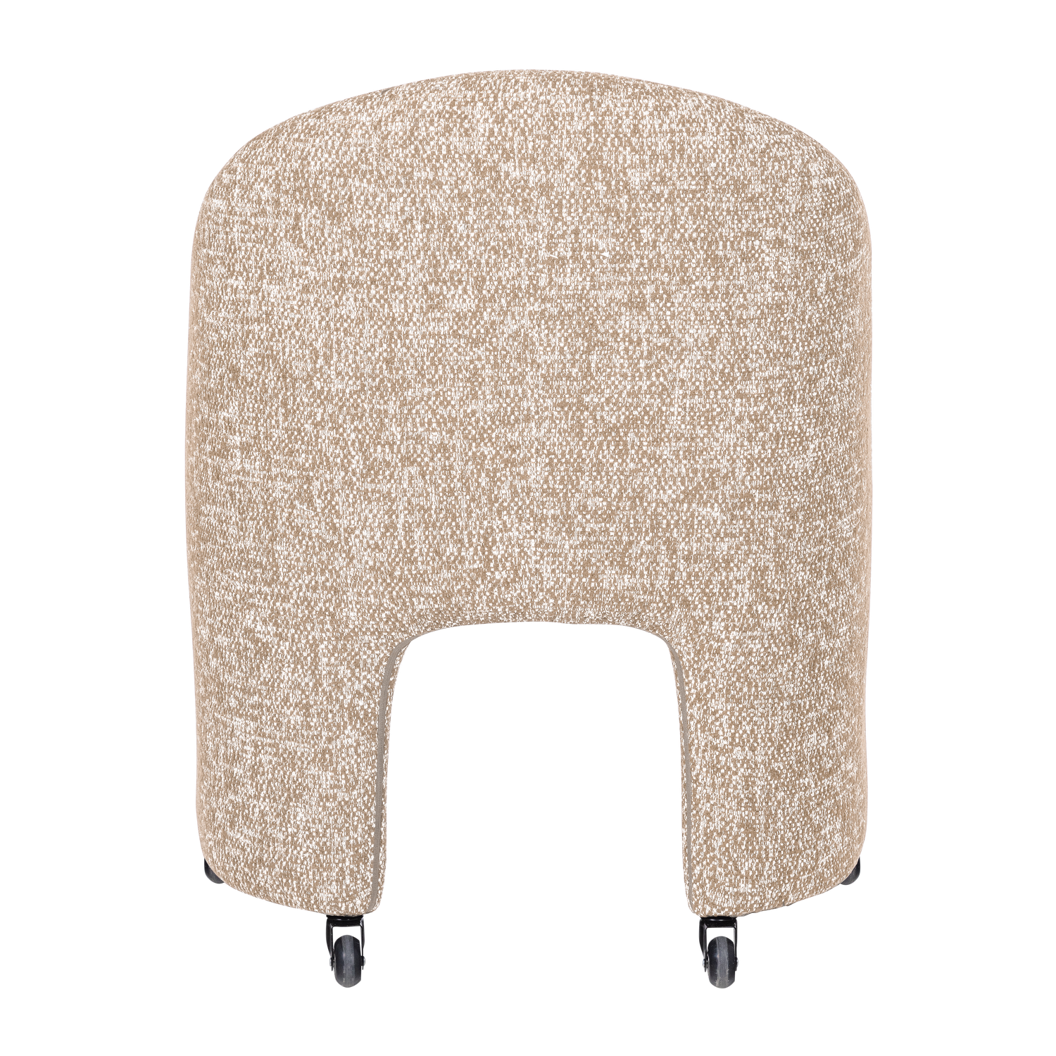 CORDO Beige Melange Armchair on Wheels
