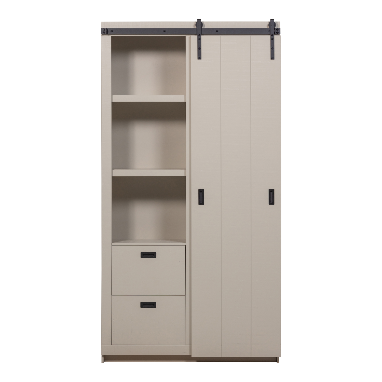 Schuifdeurkast SLIDE BARN grijsbeige