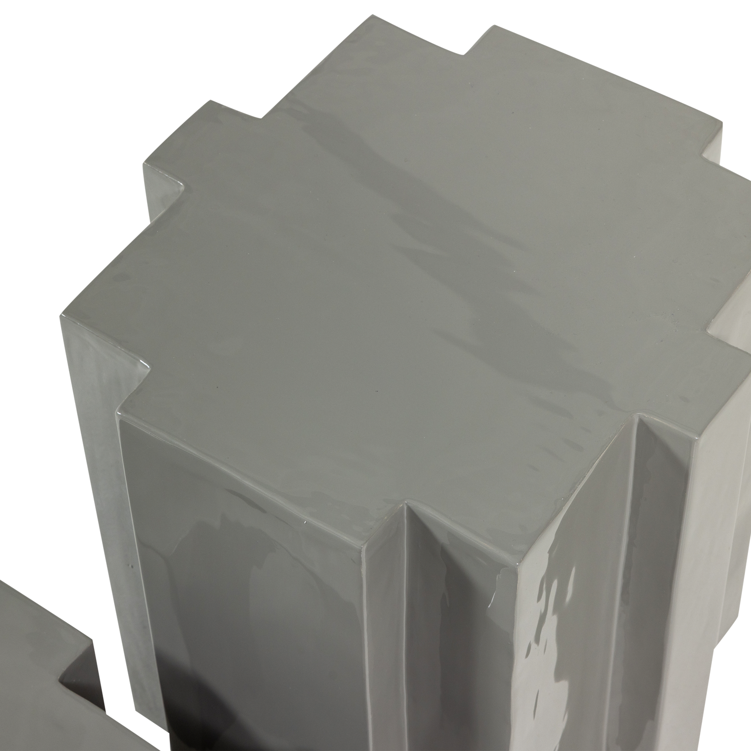 Set van bijzettafels JASMIR grijs