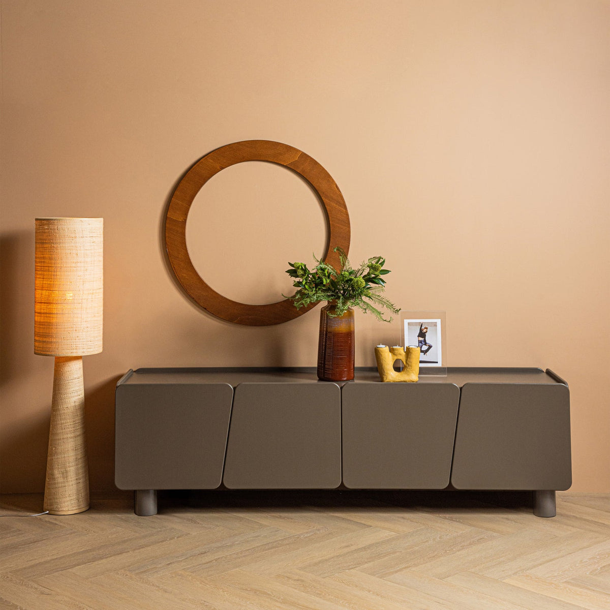 Vloerlamp SYRO raffia
