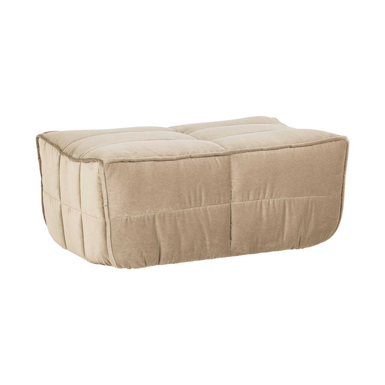 Samtpouf CLUSTER sandfarben