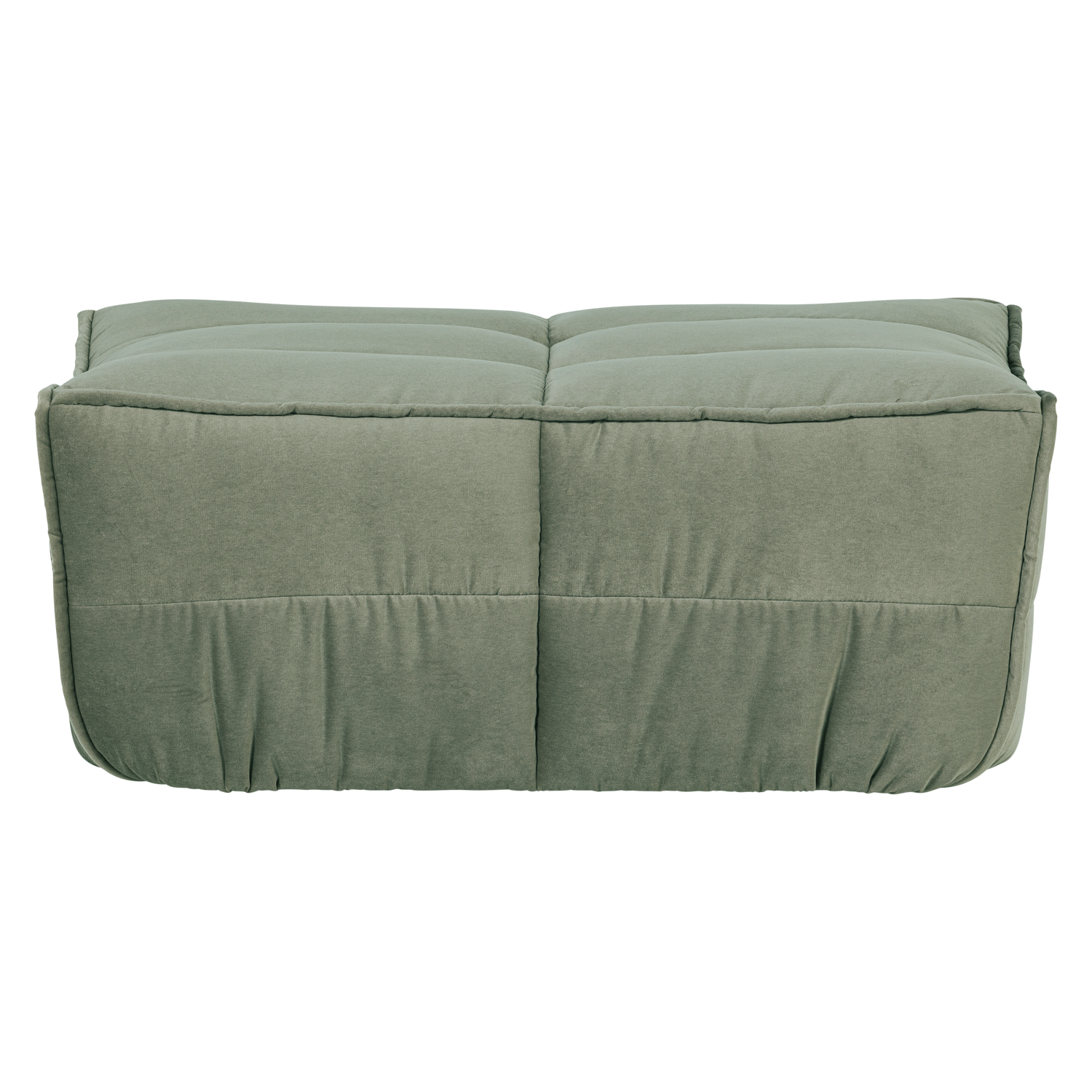 Puf aksamitny CLUSTER pistacjowy – welur