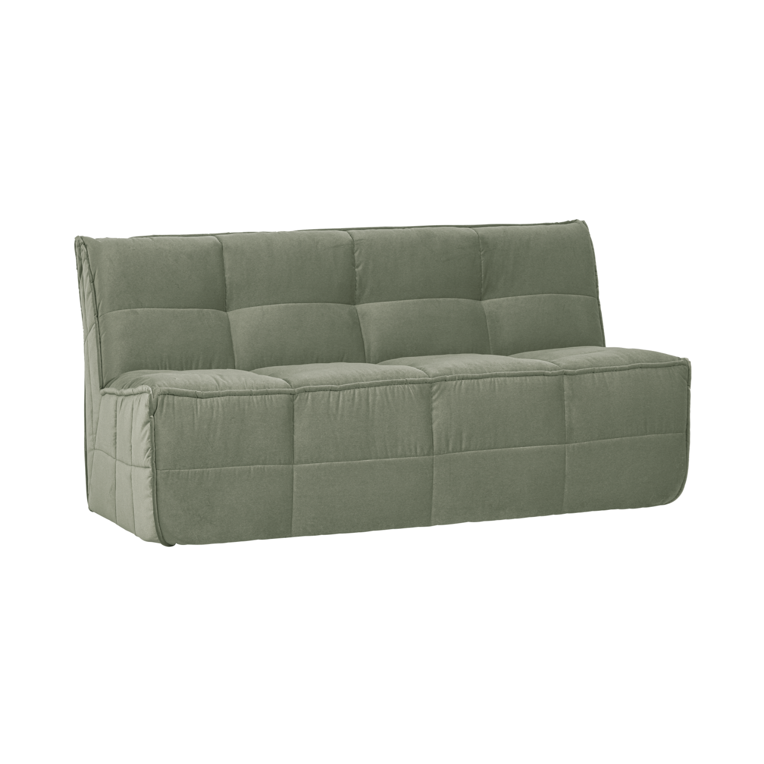 Sofa aksamitna CLUSTER BENCH - moduł 3-osobowy pistacjowy – Woood