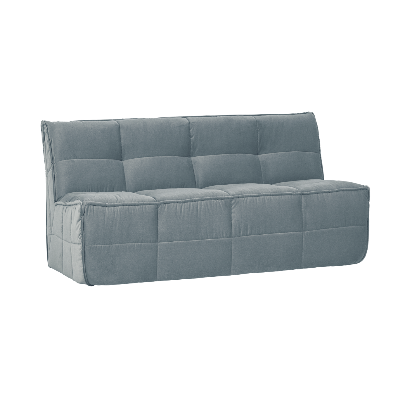 Sofa aksamitna CLUSTER BENCH - moduł 3-osobowy turkusowy – Woood