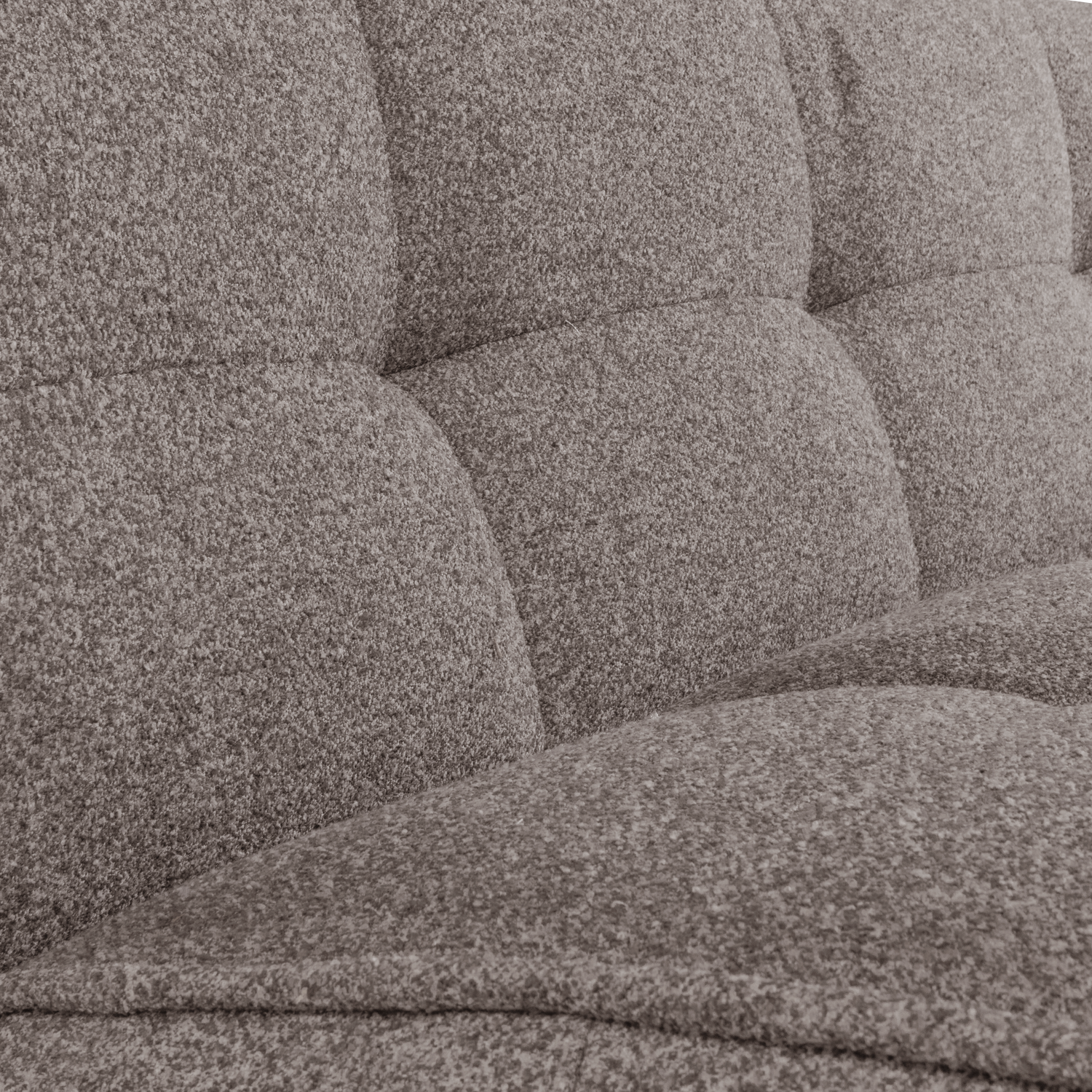 Sofa CLUSTER - module voor 3 personen grijsbruin bouclé