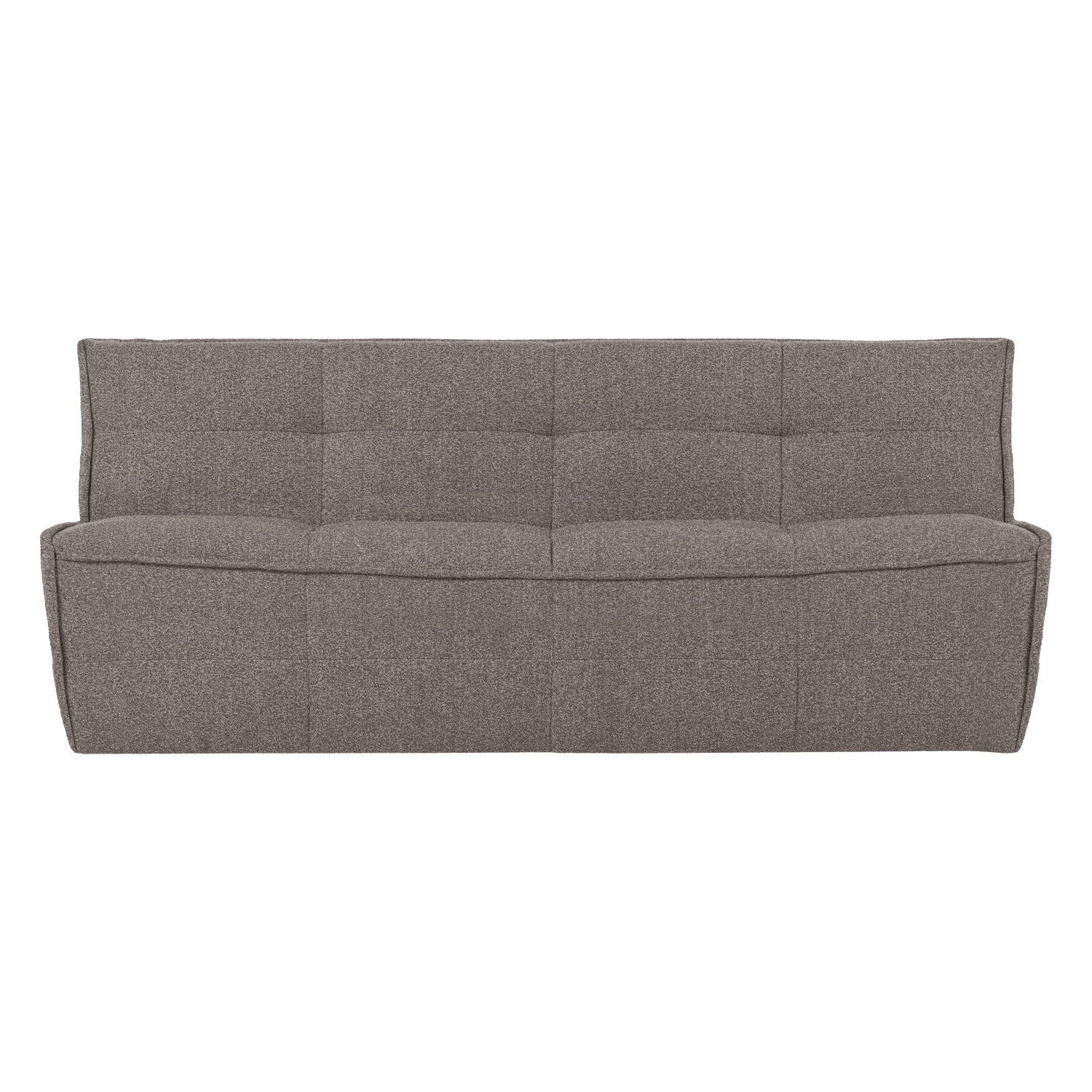 Sofa CLUSTER - module voor 3 personen grijsbruin bouclé