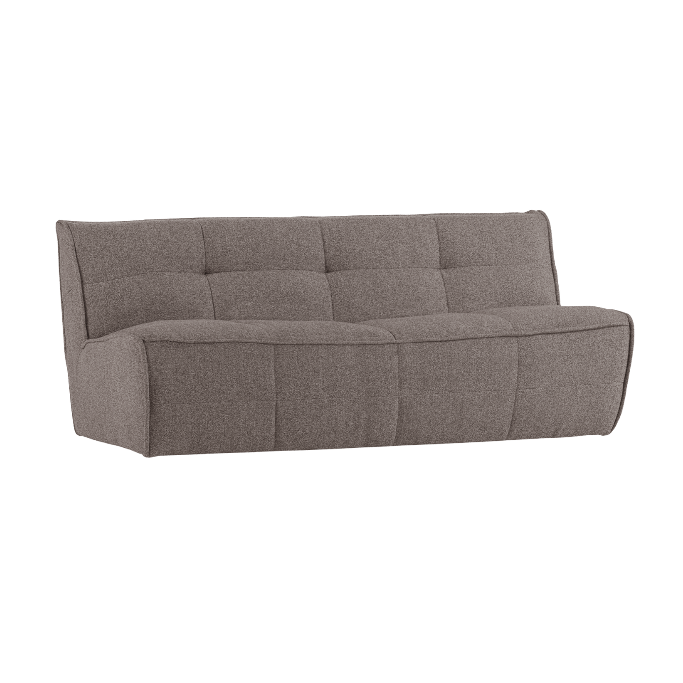 Sofa CLUSTER - module voor 3 personen grijsbruin bouclé