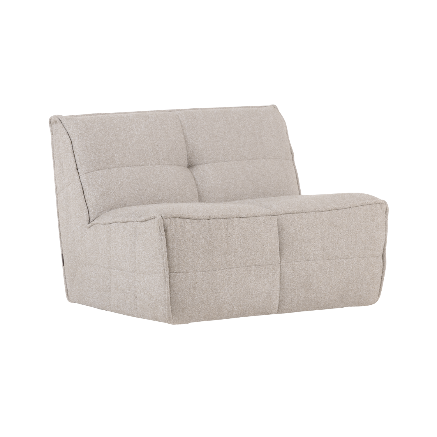 Fauteuil / module CLUSTER zandkleurige bouclé