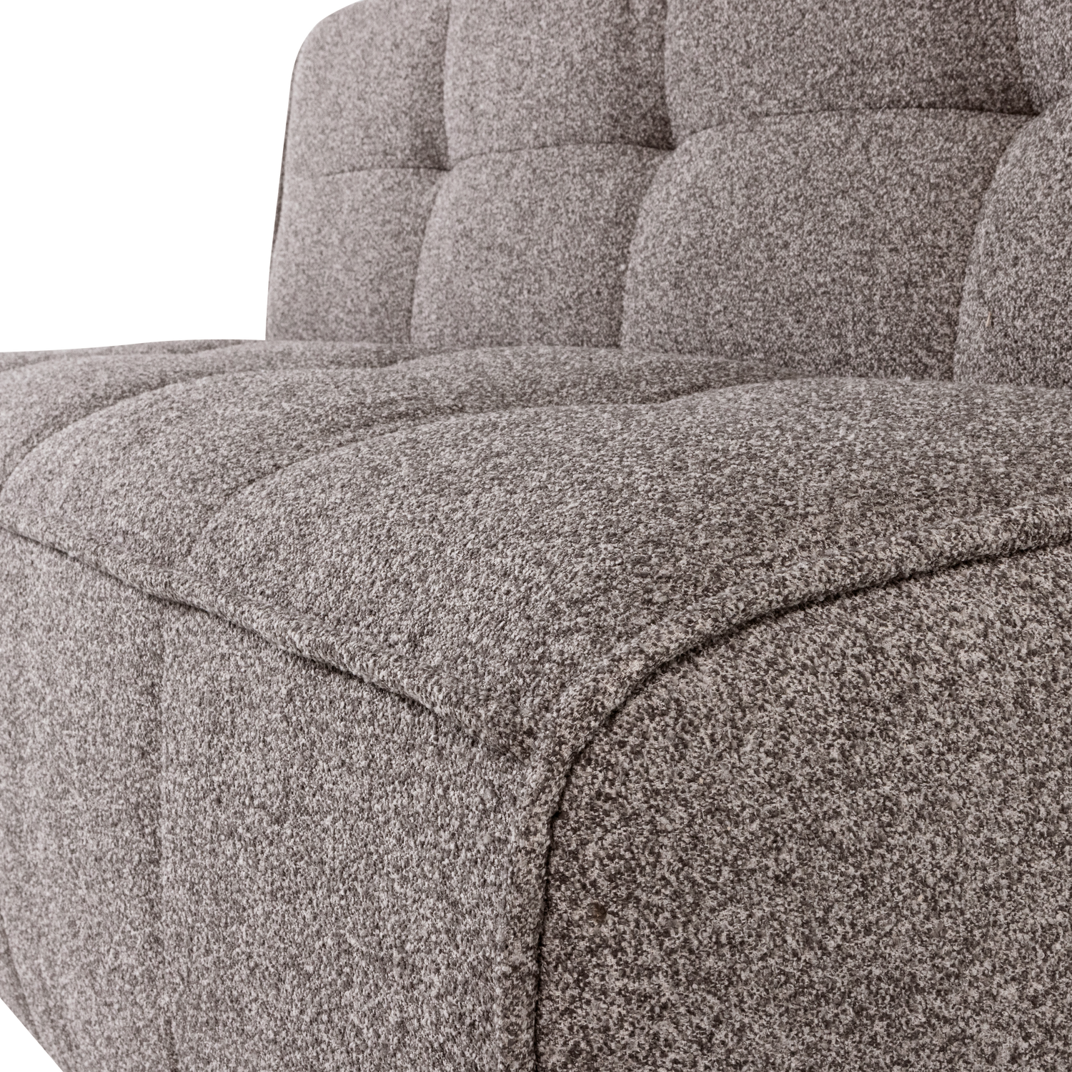 Sofa CLUSTER BENCH - module voor 3 personen grijsbruin bouclé