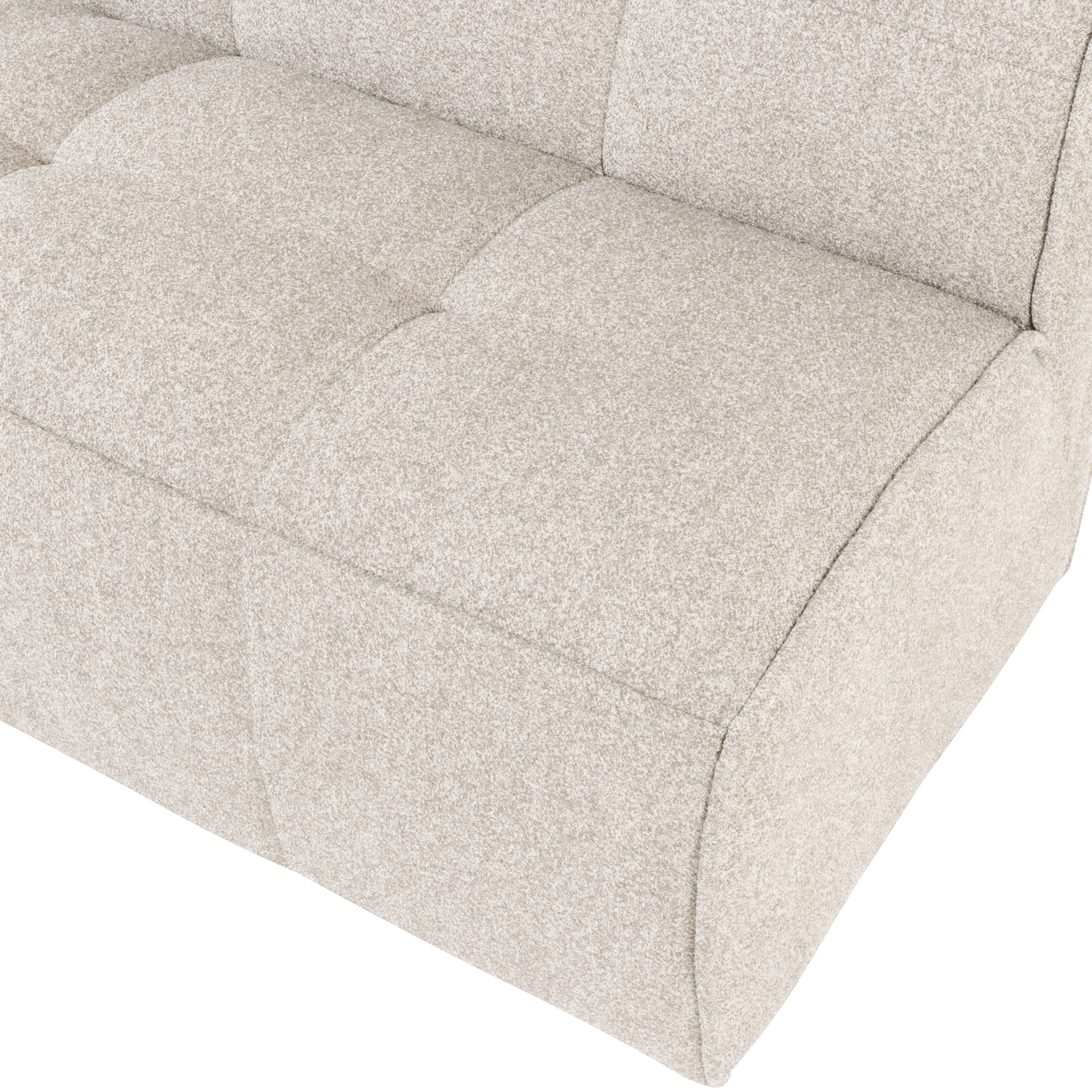Sofa CLUSTER BENCH - moduł 3-osobowy piaskowy bouclé – Woood