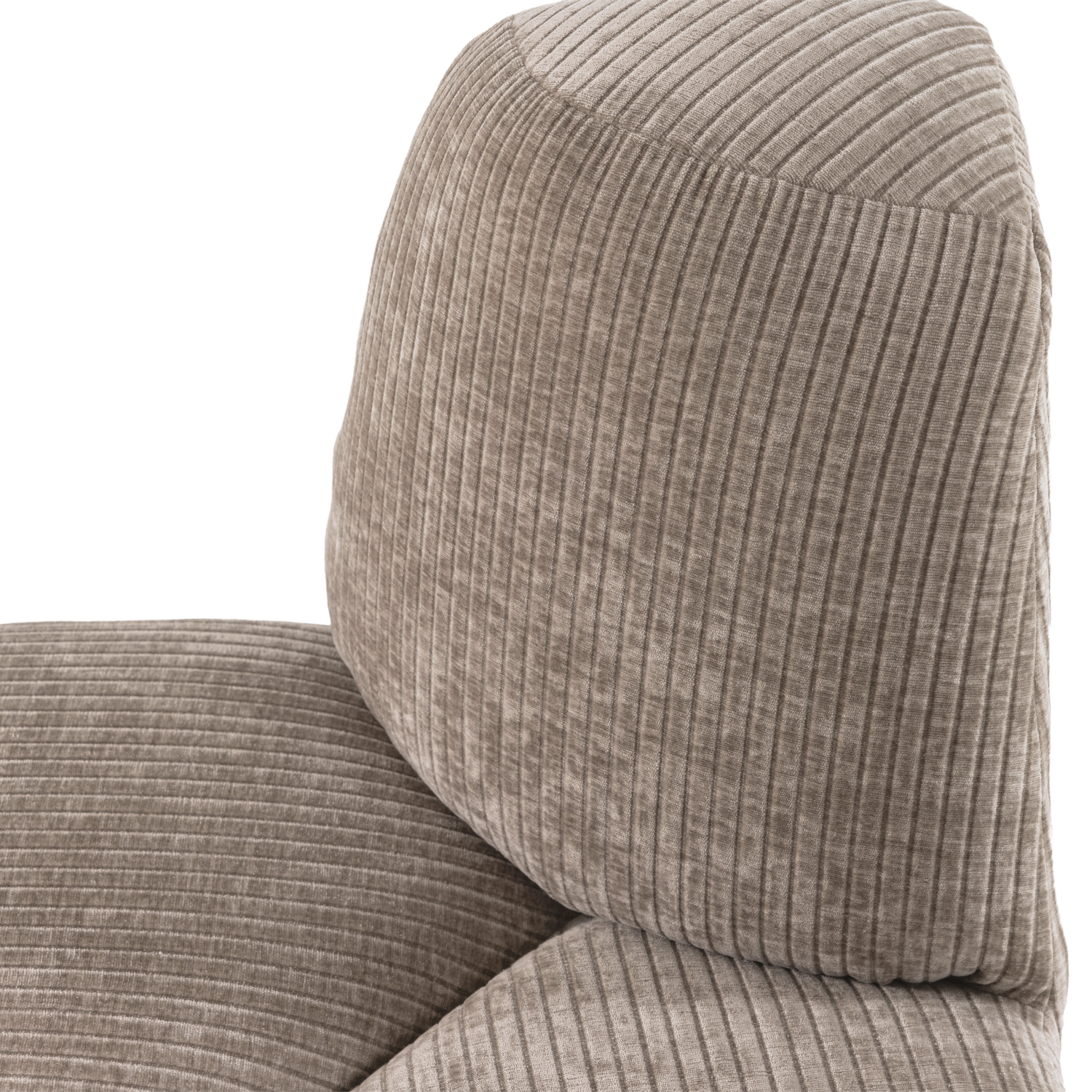 Modulaire bank MOJO BENCH - afgeronde hoekelement beige corduroy