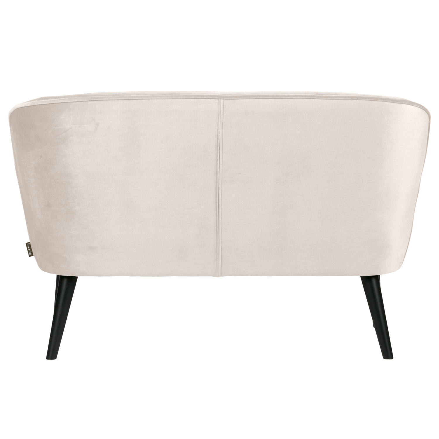 Sofa aus Samt SARA gebrochenes Weiß