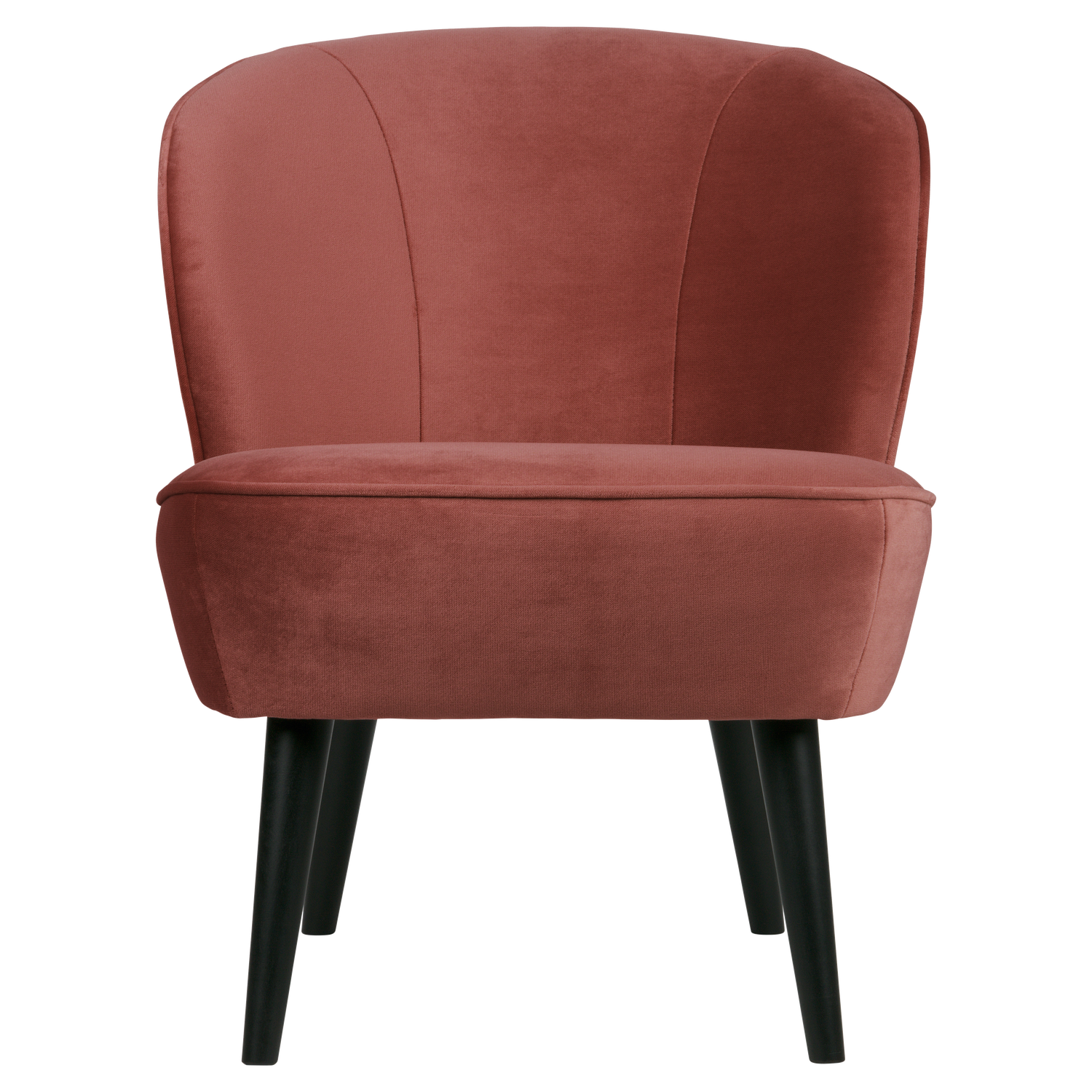Velvet fauteuil SARA bordeaux