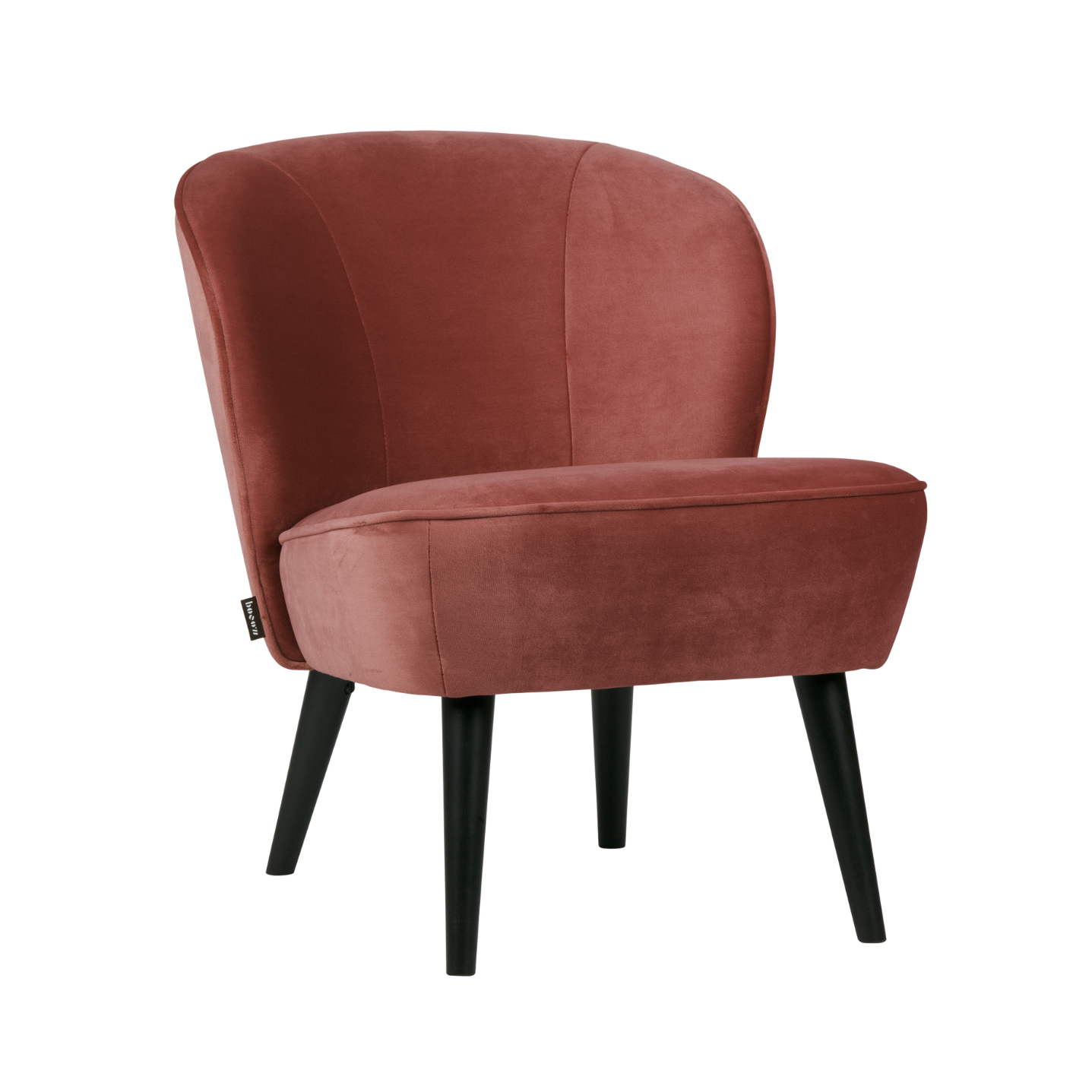 Velvet fauteuil SARA bordeaux