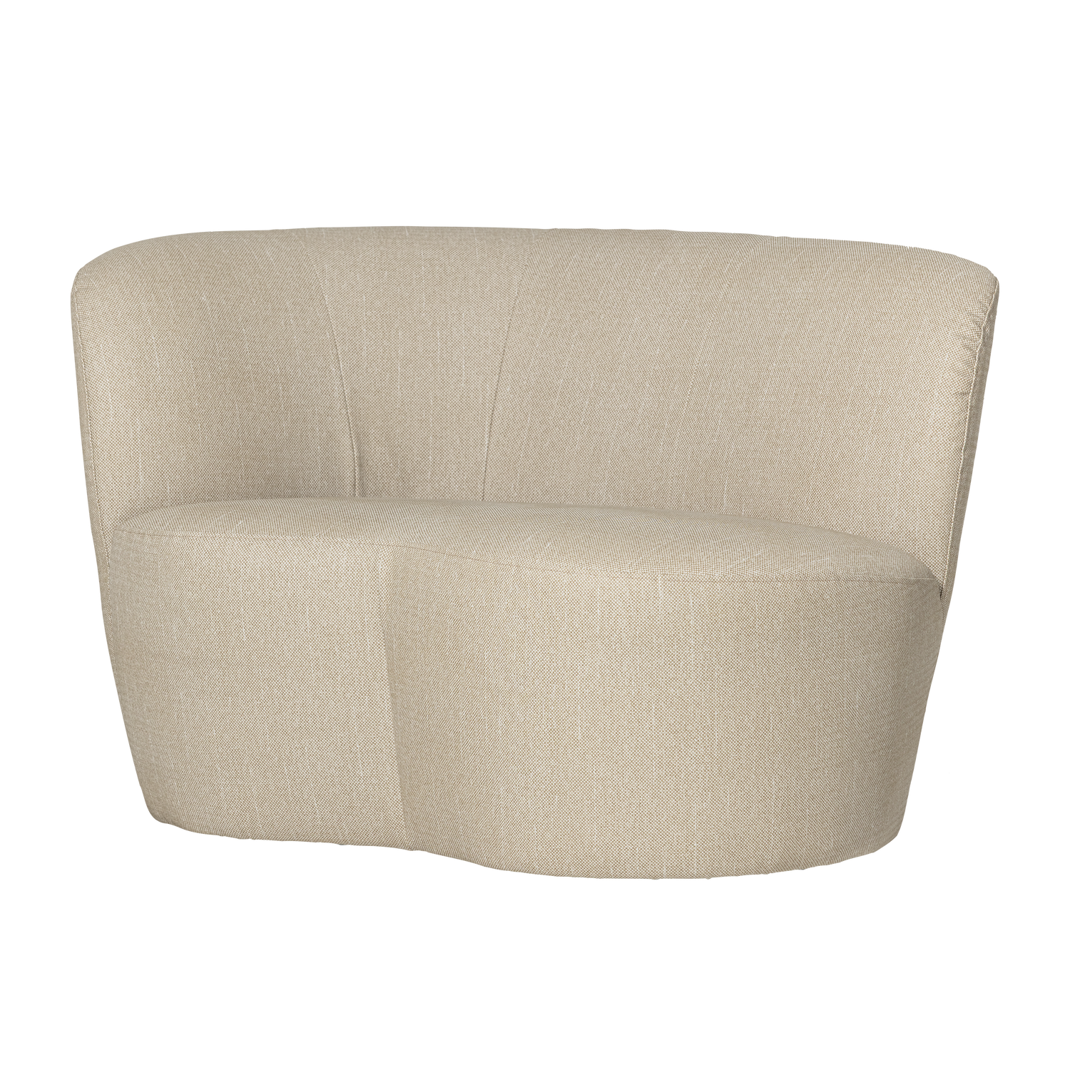 Left-facing garden sofa STONE sand