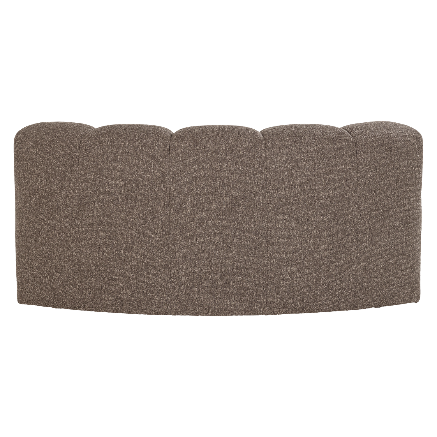 MOJO Modular Sofa - Brown Bouclé Curved Corner Element